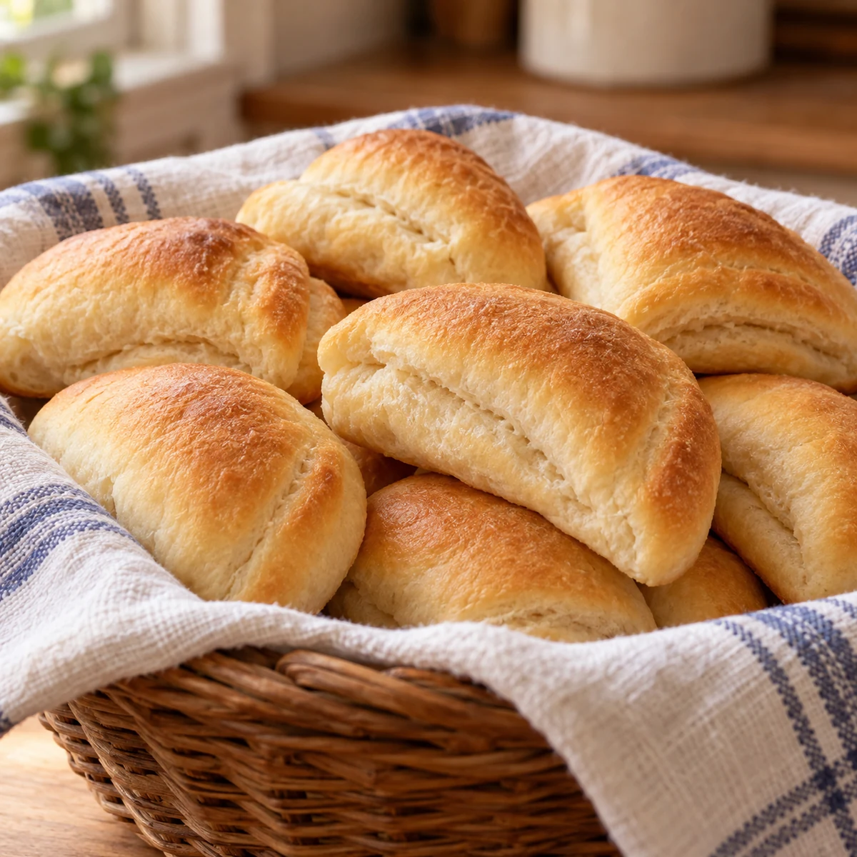 Homemade refrigerator dinner rolls